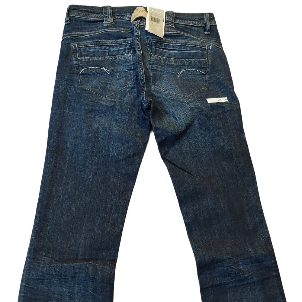G-Star 3301 Speed Bell Cut Flare Trash Wash Blue Denim Jeans Sz 26 x 35 NWT - Picture 7 of 10